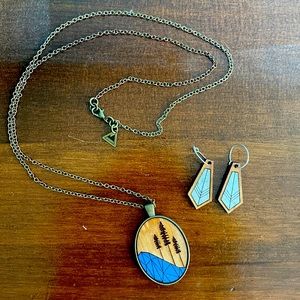 Ugly Bunny necklace and earrings